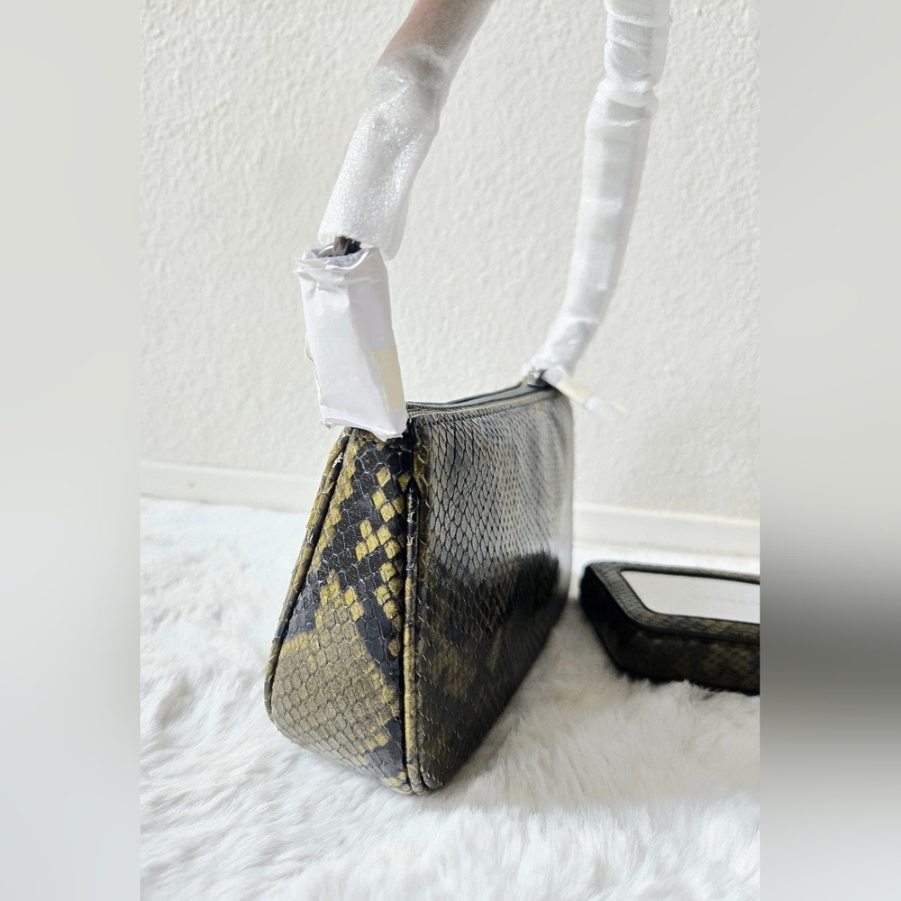 Coach Olive and Black Snake Print Bag and Wallet Set - Picture 6 of 9